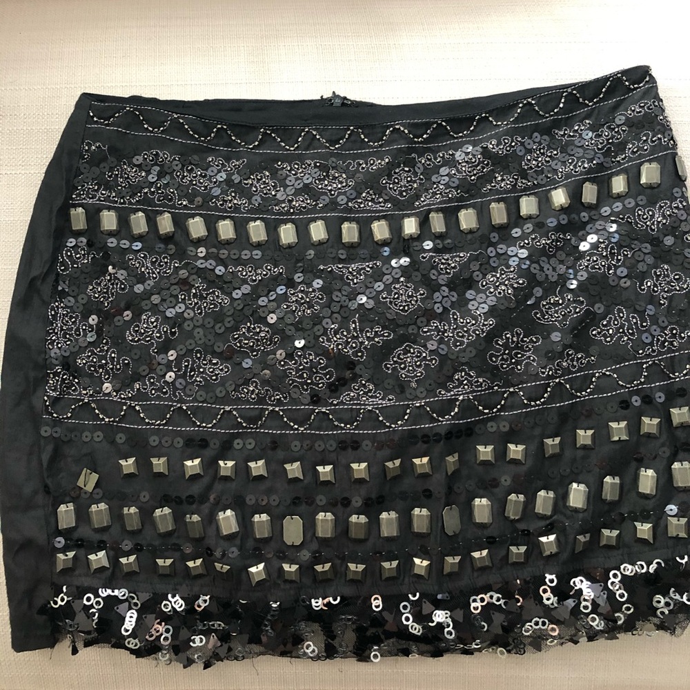 Beaded Mini Skirt